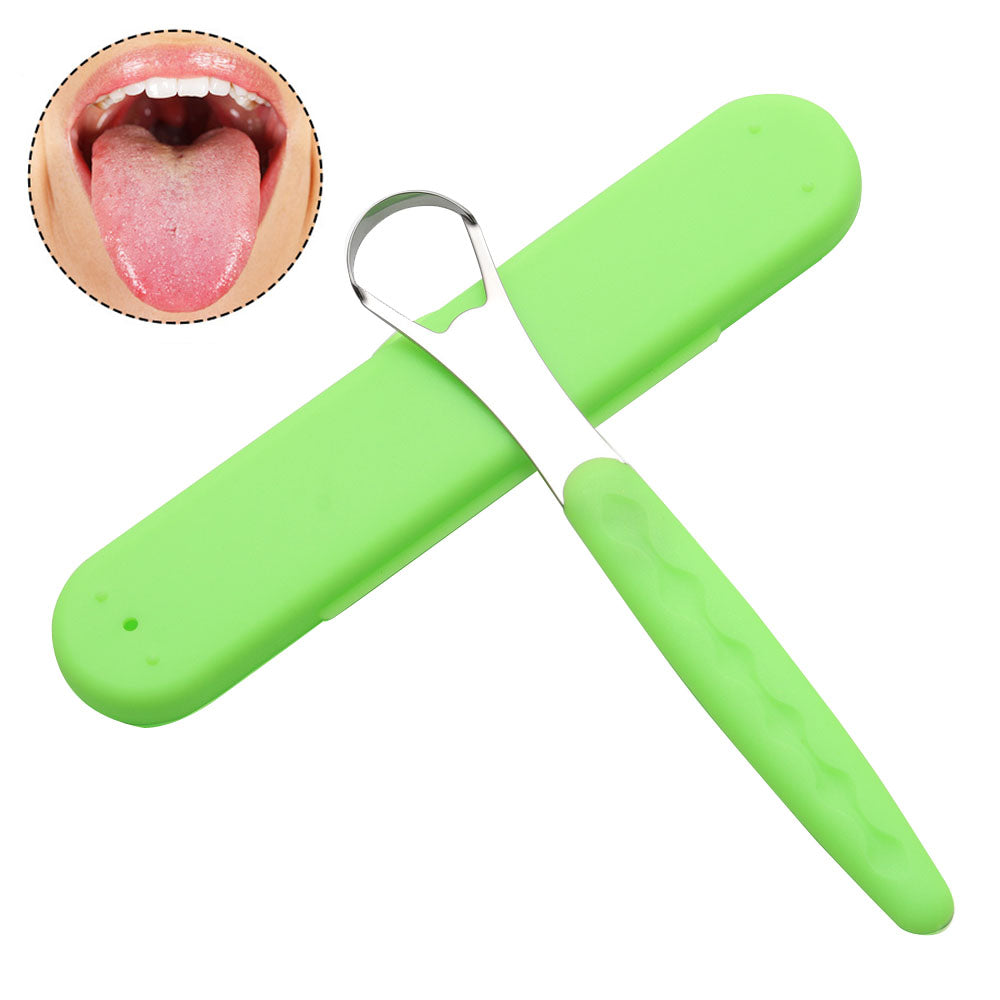 Portable Tongue Cleaner and Scraper_Green