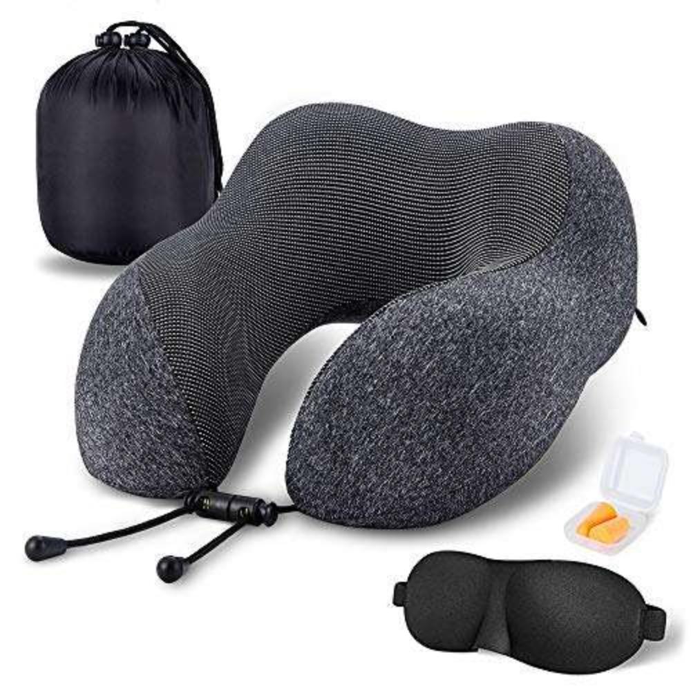 U Shaped Travel Neck Rest Pillow Black