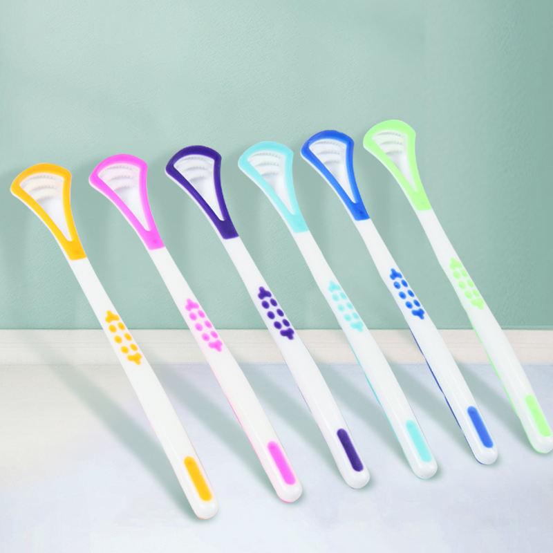 Tongue Cleaner Brush and Scraper 6 color